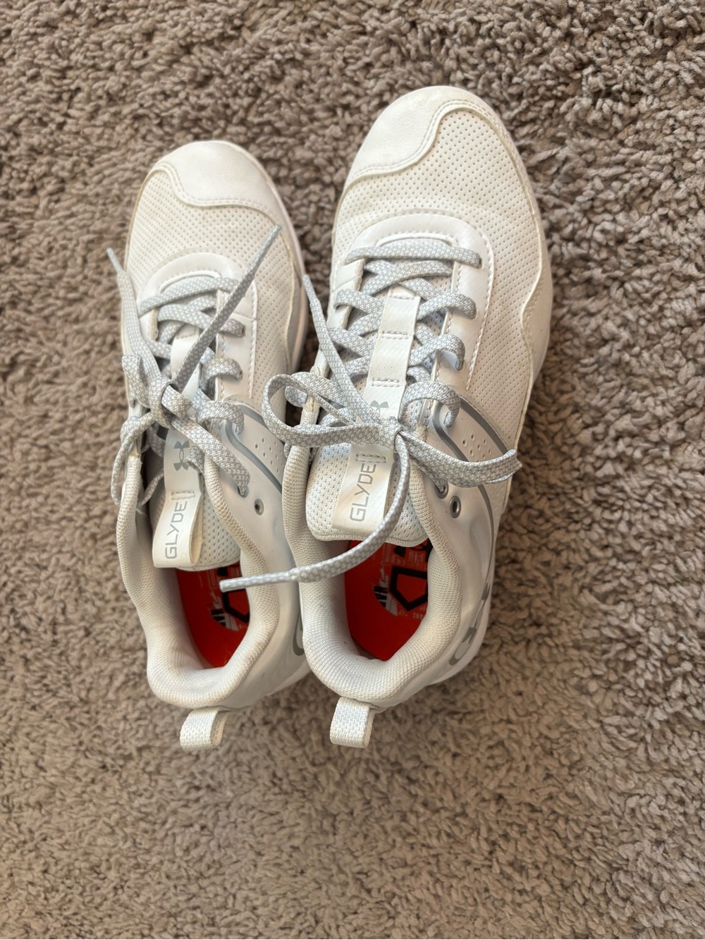Under Armour White and Gray Lightweight Training Shoes